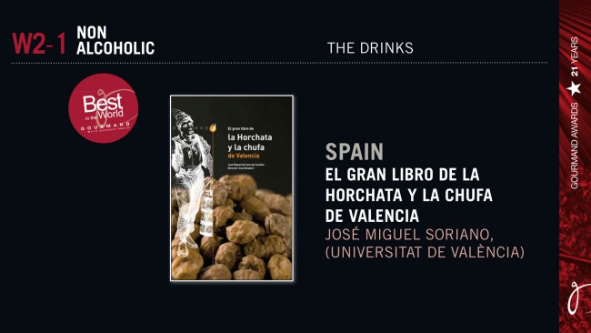 ‘el Gran Libro De La Horchata Y De La Chufa De Valencia Mejor Libro Del Mundo En Los Óscar De 7020