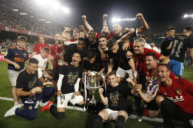 El Valencia festejará este domingo en Mestalla la octava Copa Rey de su historia